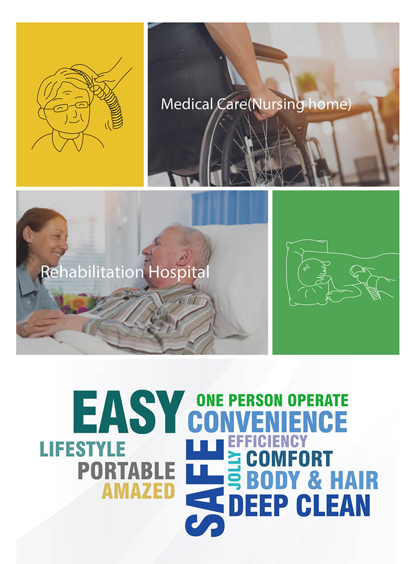 ZW186 Pro Portable Bed Shower Machine