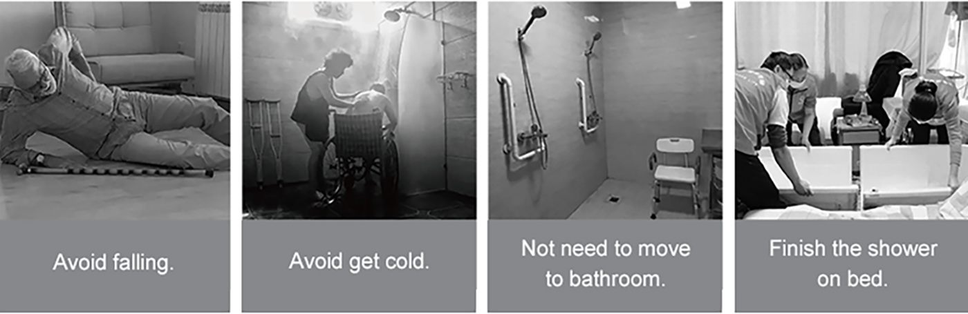 ZW186 Pro Portable Bed Shower Machine feature