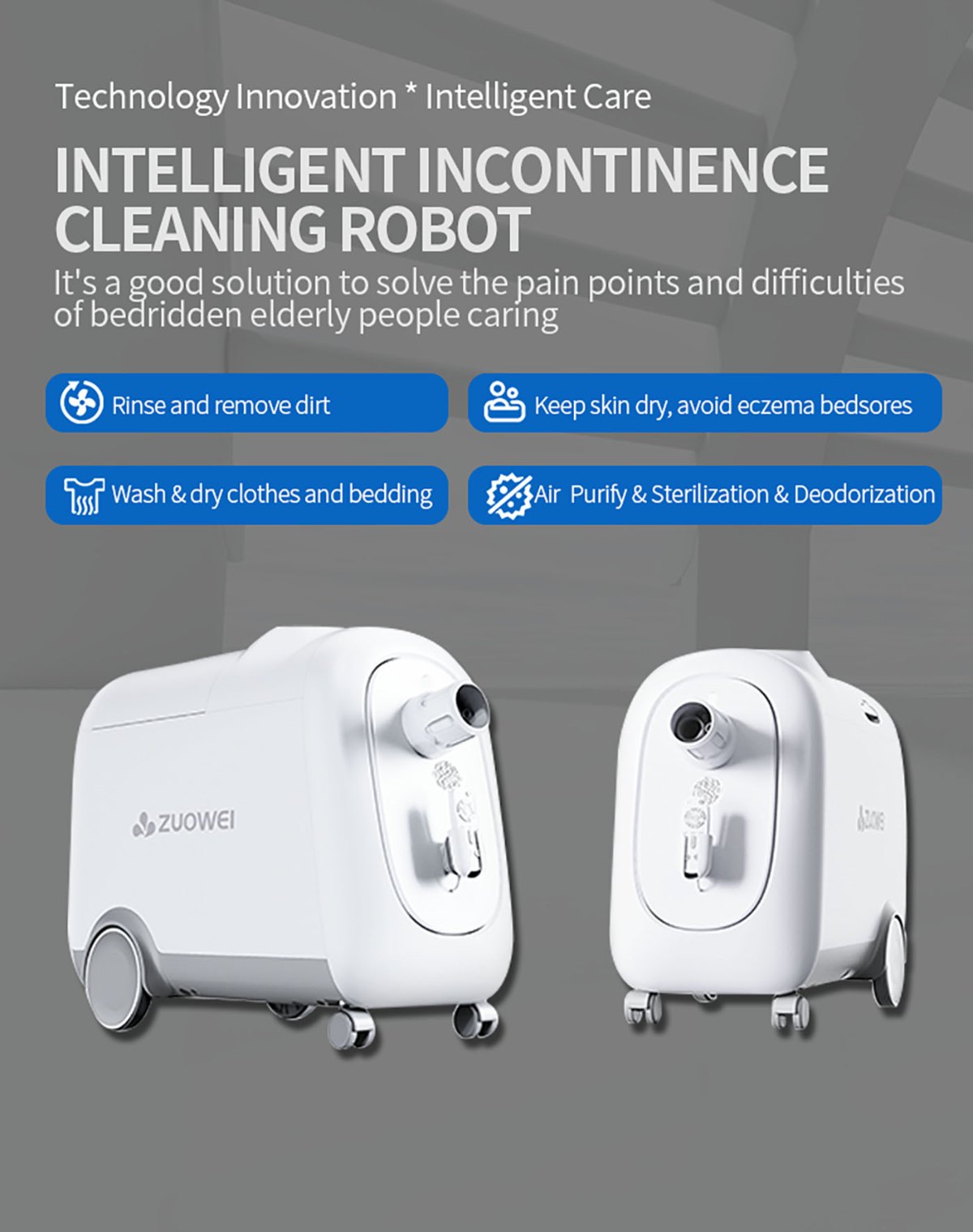 ZW279 Pro Intelligent Incontinence Cleaning Robot