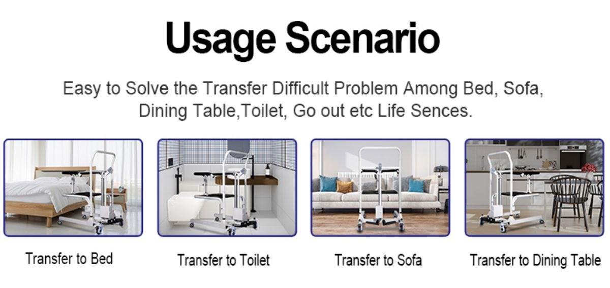 ZW382 Electric Lift Transfer Chair Application