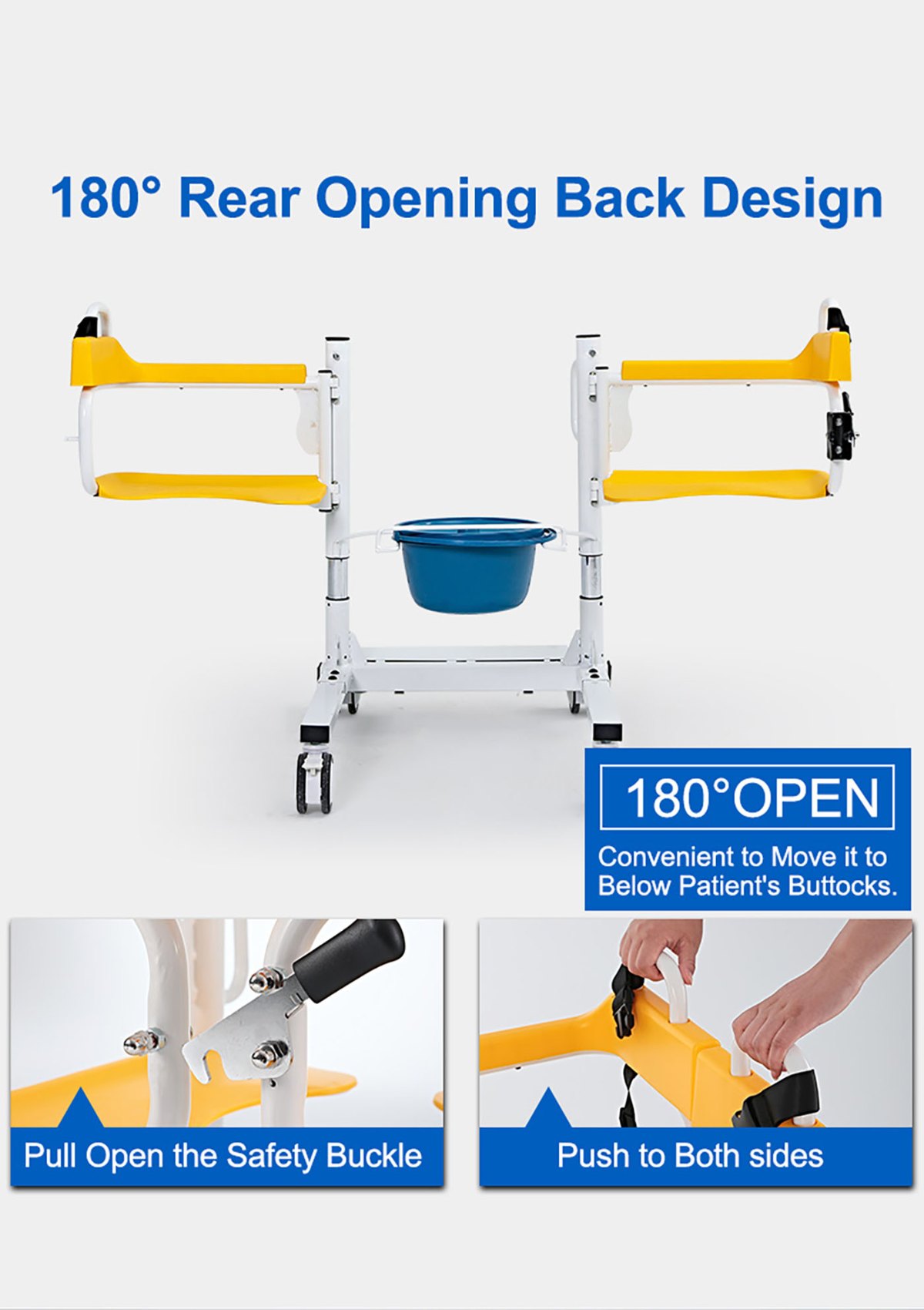 ZW387D-1 Electric Remote Controlled Lift Transfer Chair