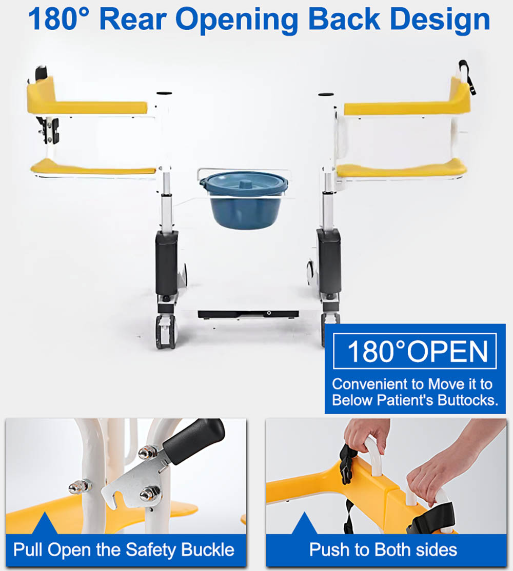 ZW387D Electric Lift Transfer Chair Structures