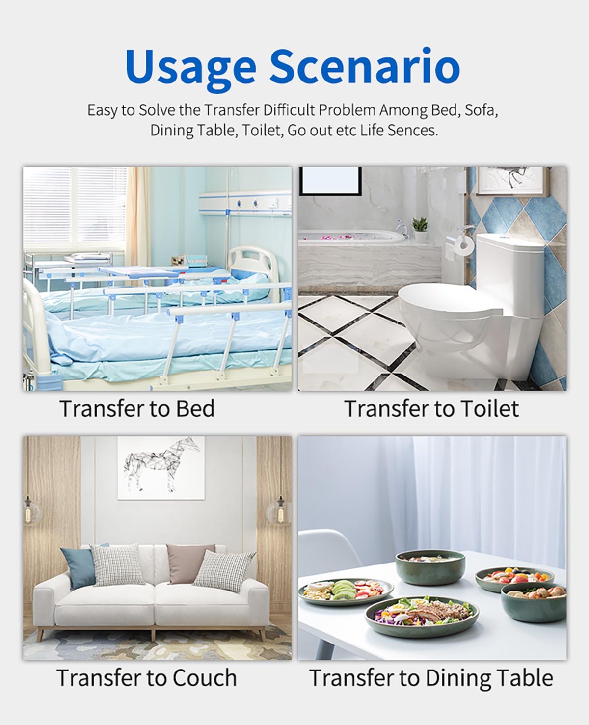 ZW388D Electric Lift Transfer Chair