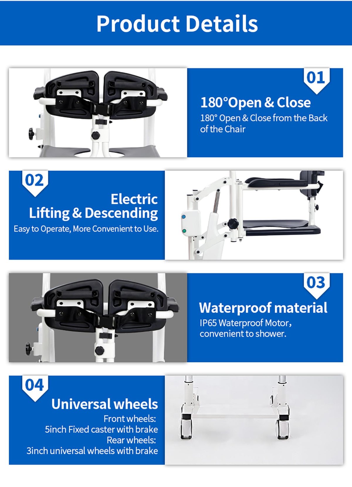 ZW388D Electric Lift Transfer Chair