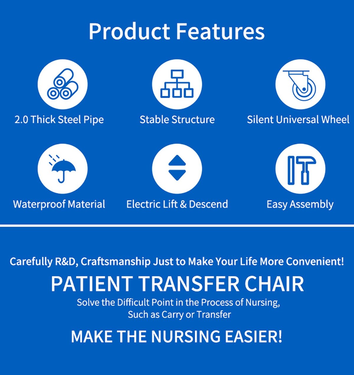 ZW388D Electric Lift Transfer Chair