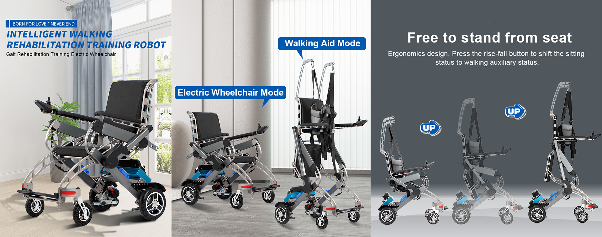 ZW518 Gait Training Electric Wheelchair Details
