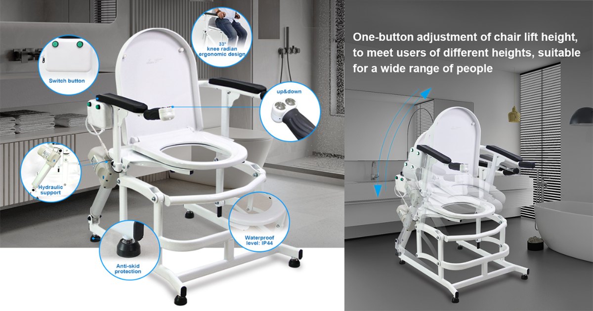 Zuowei266 Electric Lift Tolit Chair detail