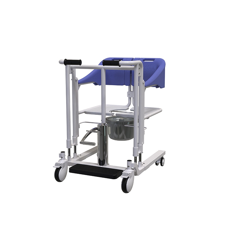 Multifunctional Heavy Duty Patient Lift Transfer Machine Hydraulic Lift Chair Zuowei ZW302-2 51cm Extra Sea